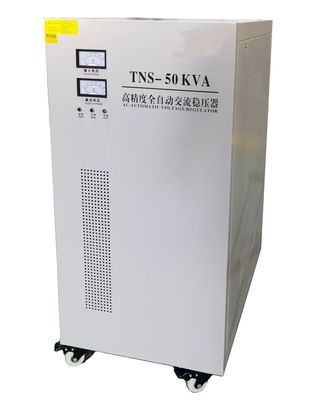 شراء منظم جهد كهربائي ثلاثي الأطوار 50KVA مثبت أوتوماتيكي 440 فولت التصنيع عبر الإنترنت