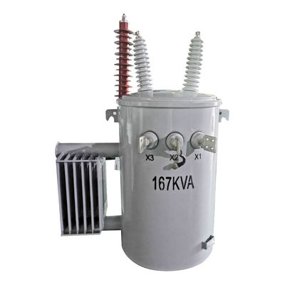 شراء محول متمركز واحد مرحلة خطوة أسفل قطب التوزيع 167kva 35kv التصنيع عبر الإنترنت
