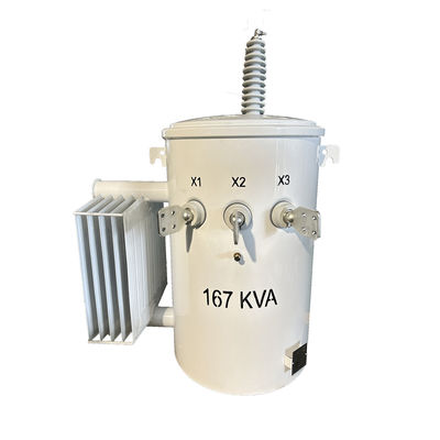 شراء محول قطب الطاقة 167kva محول توزيع واحد مرحلة قطب مثبت 34500V إلى 240v التصنيع عبر الإنترنت