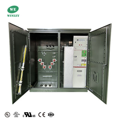 شراء 3000 Kva 3 مرحلة منصة تركيب المحول خطوة إلى أسفل 24940V و 12470V UL معتمدة تلبي DOE 2016 ANSI معايير IEEE التصنيع عبر الإنترنت