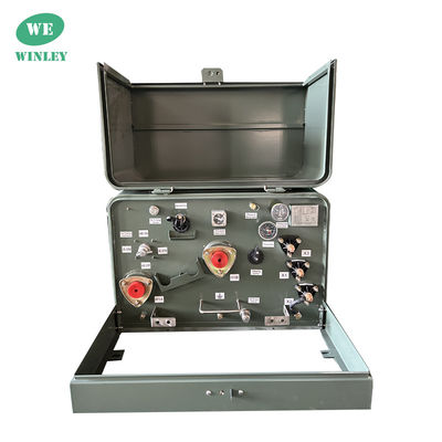 شراء محول التوزيع المثبت على منصة مرحلة واحدة 50Kva 12.47KV إلى 240V 120V 304 الفولاذ المقاوم للصدأ التصنيع عبر الإنترنت