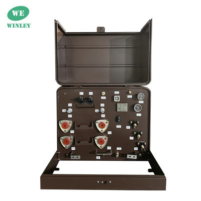 شراء 1 محول محمول على منصة المرحلة محول توزيع مغطى بالزيت 7200 فولت ANSI معايير IEEE التصنيع عبر الإنترنت