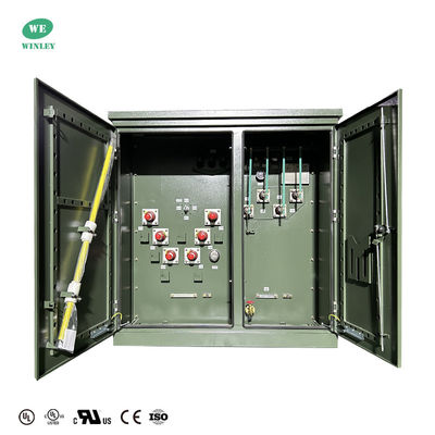 شراء UL معتمد 3 مرحلة منصة تركيب محول زيت غمر 500Kva 34.5KV إلى 208Y الموتى المقدمة حلقة التغذية التصنيع عبر الإنترنت