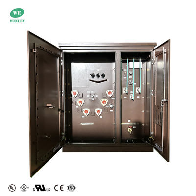 شراء شهادة UL 300kva ثلاثة مراحل منصة تركيب محول حلقة تغذية 12470V إلى 208Y معايير ANSI IEEE التصنيع عبر الإنترنت