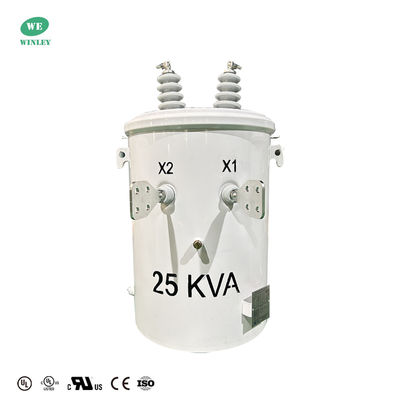 شراء شهادة UL 25 Kva واحد المرحلة القطب مثبت المحول الطاقة فوق رأس التوزيع النفط غمر المحول 12470V إلى 480V DOE 2016 التصنيع عبر الإنترنت