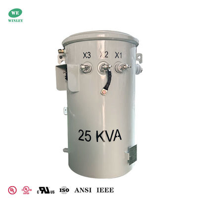 شراء 25kva  Power Pole Transformer Step Down 6600v To 120v 240v Electric Transformer Price التصنيع عبر الإنترنت