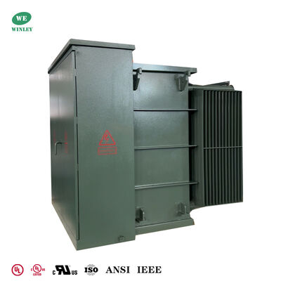 شراء Pad Mounted Transformer 3 Phase 1000Kva 34.5Kv to 208V Radial Feed Ceramic Sleeve oil immersed power transformer التصنيع عبر الإنترنت