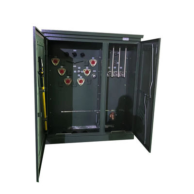محولات زيتية مثبتة على وسادة ثلاثية الطور 225kVA 12470V نحاسية