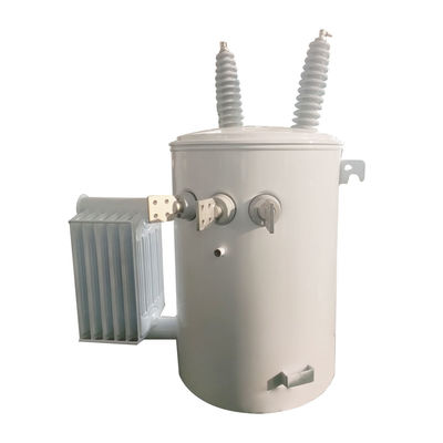 محول واحد المرحلة 100KVA متصاعد على القطب توزيع 13.8Kv