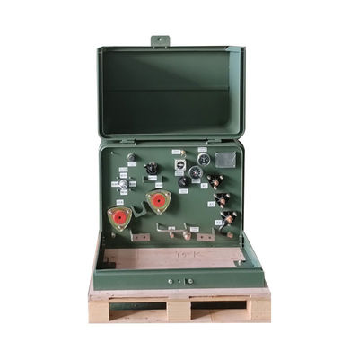 ANSI IEEE المحول المثبت على منصة الدورة الواحدة 25kva 12470v إلى 240/120v