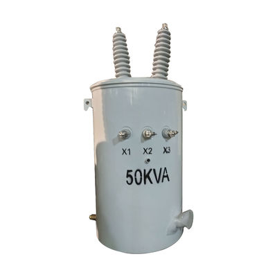 12.4kv 240v 50kva محول توزيع غمر بالزيت محول مثبت على قطب مرحلة واحدة