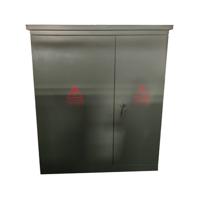 محول ثلاثي المراحل مغطى بالزيت الكهربائي المثبت على منصة 12470v 300 Kva