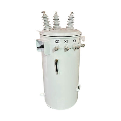30kva ثلاثة مراحل قطب مثبتة خطوة إلى أعلى الطاقة النفطية المحول الكهربائي 12KV إلى 208V