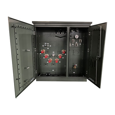 100Kva محول كهربائي ثلاثي المراحل المحول المثبت على منصة المعايير ANSI/IEEE 34500V إلى 208V