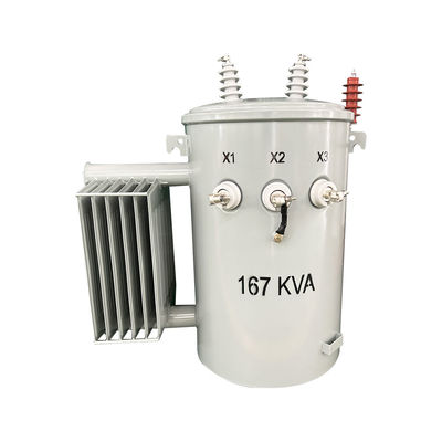محول التوزيع المثبت على قطب واحد مرحلة واحدة خطوة إلى أسفل 12470V إلى 277/480V ANSI / IEEE