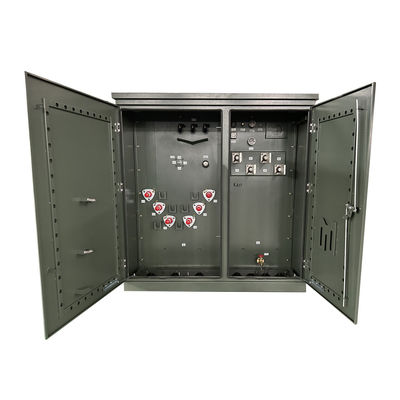 مقياس المحول المثبت على منصة 3 مراحل 3000Kva خطوة إلى أسفل 12000V إلى 630Y / 364