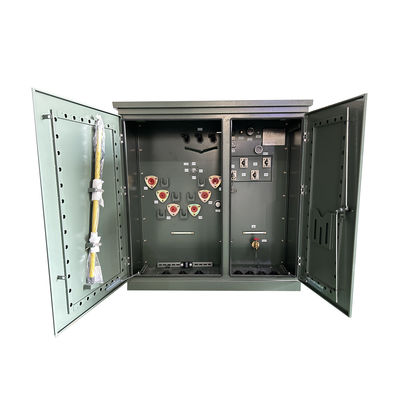 500kVA 3 فاز منصة تركيب زيت المحول مليئة 12470v إلى 480v المعايير Ansi Ieee