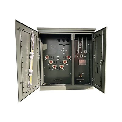 112.5kva محول ثلاثي المراحل مثبت على منصة المحولات الكهربائية من 12000 فولت إلى 208 فولت تلبي معايير ANSI CSA 2016