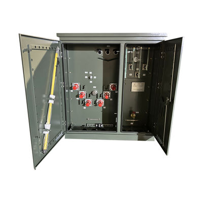 150kva Pad Mount ثلاثي المراحل المغمورة بالزيت محول التوزيع الطاقة 34500V إلى 208V ANSI / IEEE C57