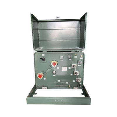 200kva منصة مرحلة واحدة مثبتة محول زيت غمرة 5KV الفئة ANSI معيار IEEE