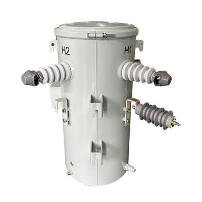 10 كيفا قطب طاقة مرحلة واحدة محول التوزيع مزدوج الجهد 13.8KV 4.16KV إلى 120V معايير DOE 2016