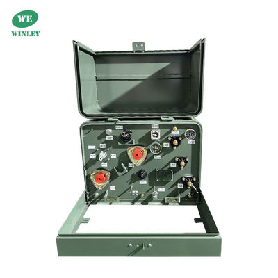 25kva عازل مرحلة واحدة محمول محول توزيع الزيت محول غمر 12470V إلى 240V ANSI IEEE 304SS خزان