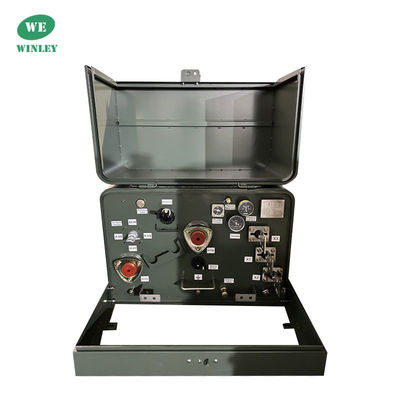 10kva منصة مرحلة واحدة مثبتة محول زيت غمر توزيع الطاقة الكهربائية ANSI معيار IEEE