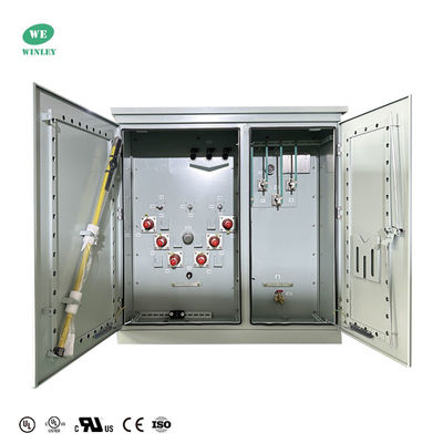 UL معتمد 500Kva 3 مرحلة منصة تثبيت المحول توزيع الطاقة السكنية 34.5KV ANSI IEEE DOE 2016 المعايير
