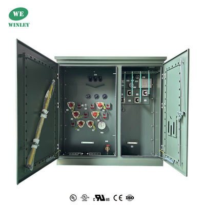 3 مرحلة منصة تركيب المحول زيت غمر التوزيع 500Kva 12870V ANSI معايير IEEE