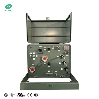 المحول المثبت على منصة مرحلة واحدة 125Kva 12470V محول الطاقة الكهربائية سعر المصنع يلبي معايير ANSI / IEEE CSA