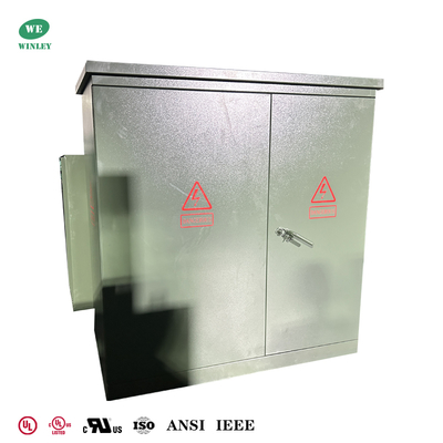 UL المدرجة 3 مرحلة منصة تركيب المحول 1500Kva 12.47KV إلى 480Y/277 ANSI DOE معايير IEEE CSA