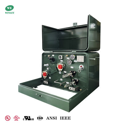 50Kva محولات ذات مرحلة واحدة مثبتة على عتبة توزيع الطاقة حلقة تغذية إضافية قطبية 240V إلى 480V UL مدرجة