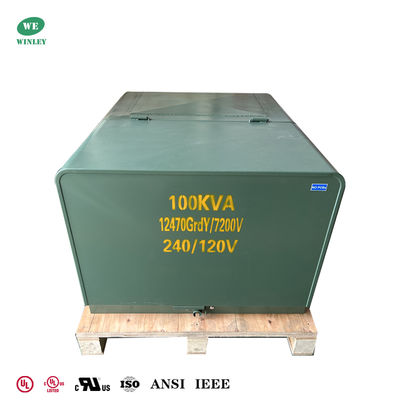 IEEE Standard UL Certified 100Kva Single PhasePadmount Type Transformer Loop Feed 12.47KV إلى 240/120V إضافة حلقة المحول