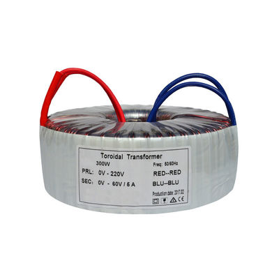 محول عزل حلقي اتصالات 300 وات 60VAC / 5A نحاس / ألومنيوم