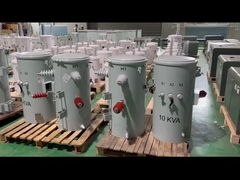 النوع CSP واحد المرحلة القطب المثبت محول زيت غمر 4160V إلى 120V ANSI معيار IEEE